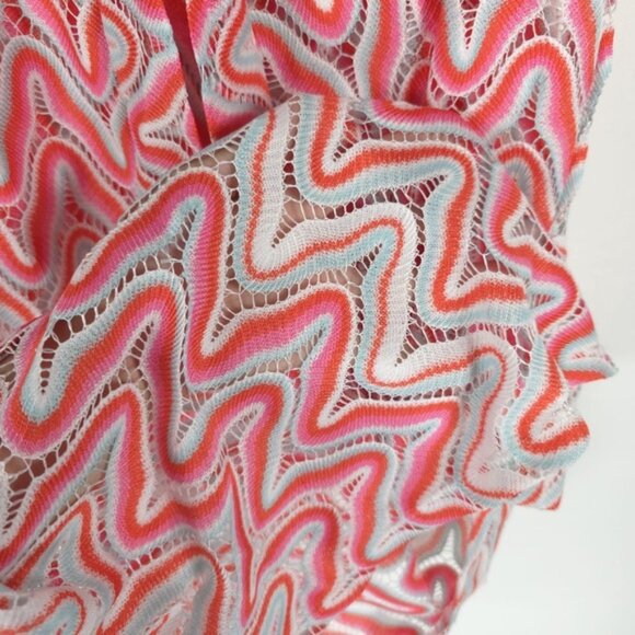 NWT TRINA‎ TURK SERAFINA CROCHET TIE FRONT PANTS Sheer Side Slits Size M & L - Picture 10 of 13